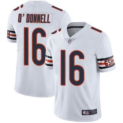 Chicago Bears Limited White Men Pat O Donnell Road Jersey NFL Football #16 Vapor Untouchable